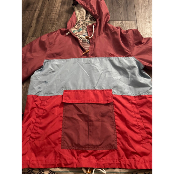 Katin American Tradition QuarterZip Multicolored Windbreaker Large Boho Aztec - Picture 3 of 13